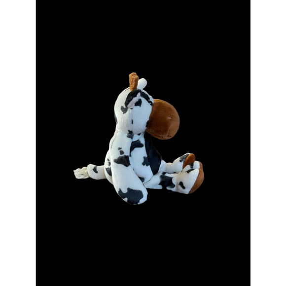 Ty Beanie Baby Cow Plush Stuffed Animal Tipsy White Black - Picture 5 of 7